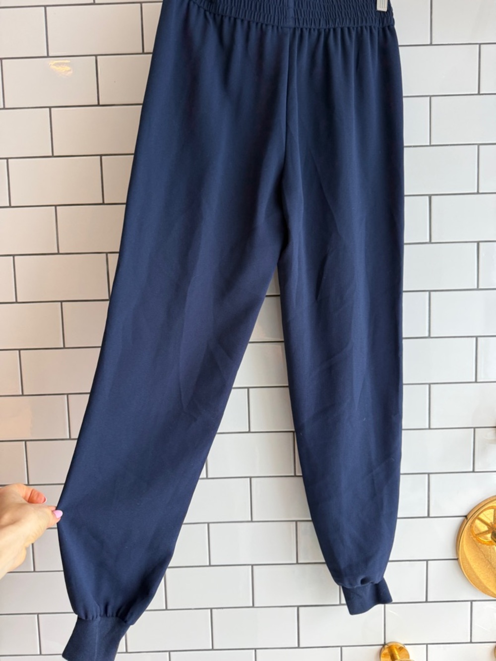 Joie Navy Elastic Waist dressy joggers Pants